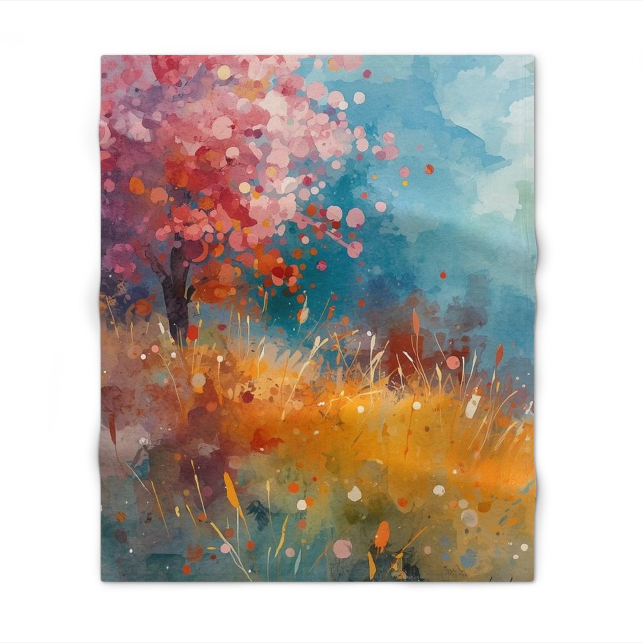 Cozy Floral Throw Blanket for Home Decor Autumn Vibes - Rosetta Creative Boutique